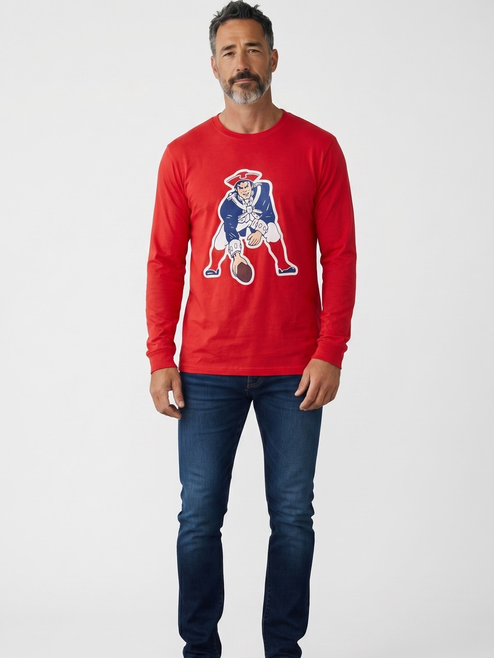 Men’s Fanatics Patriots Drake Maye ‘10’ Long Sleeve Tee